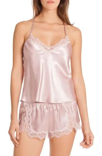 Women's In Bloom By Jonquil Satin Short Pajamas, Size Small - Pink | Nordstrom