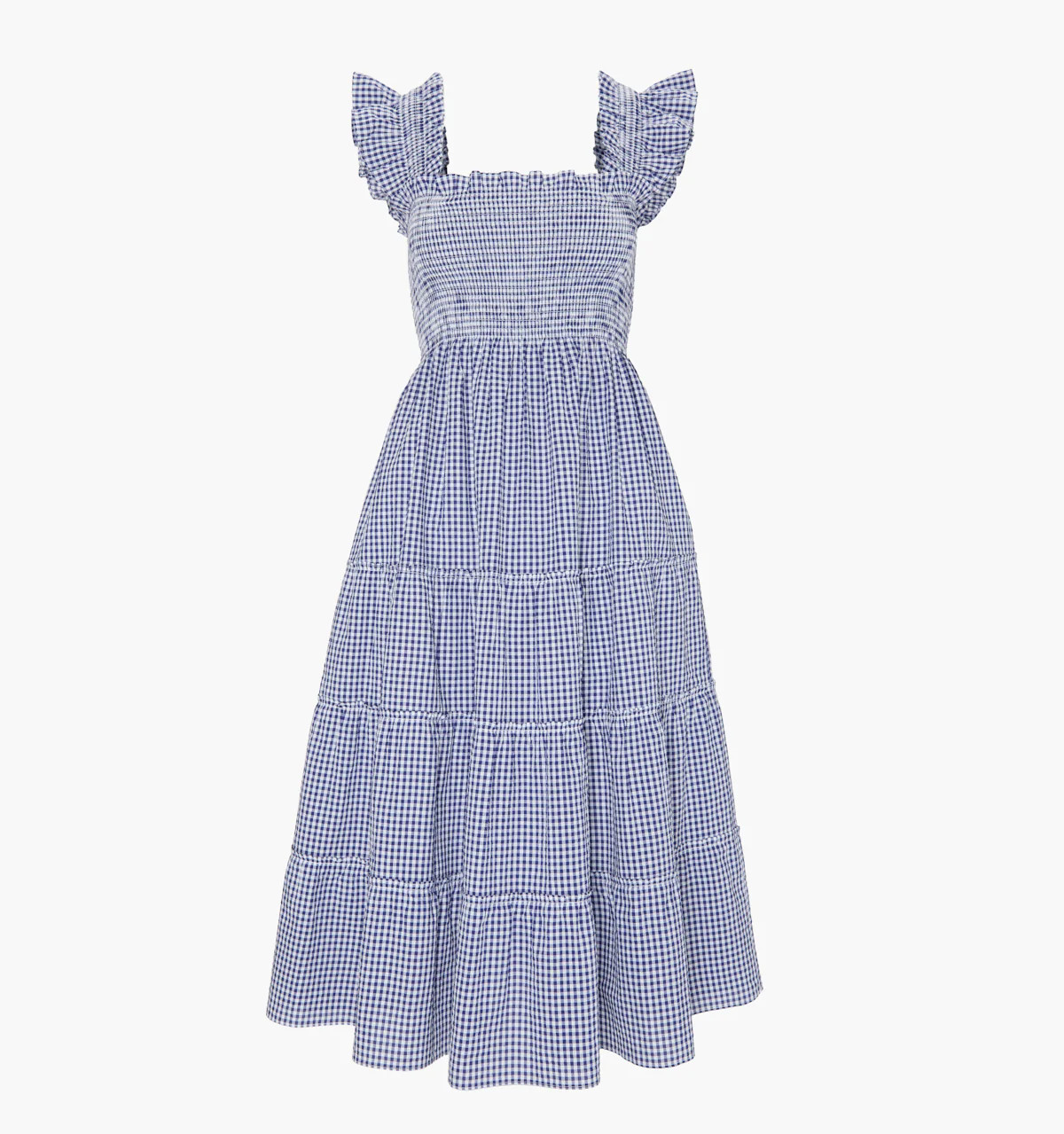 The Ellie Nap Dress - Navy Gingham | Hill House Home US