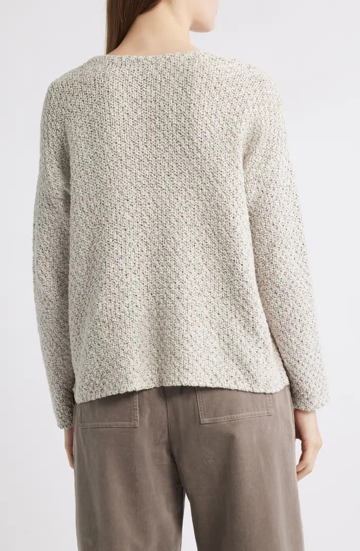 Eileen Fisher V-Neck Organic Cotton Sweater | Nordstrom | Nordstrom