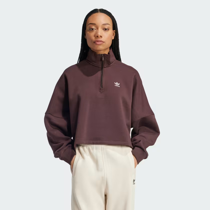 Essentials 1/2 Zip Fleece Sweatshirt | adidas (CA)