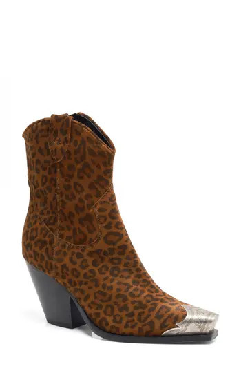 Free People Brayden Western Boot in Leopard Suede at Nordstrom Rack, Size 5.5Us / 36Eu | Nordstrom Rack