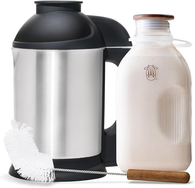 Almond Cow Nut Milk Maker Essentials Bundle - Includes Plant-Based Milk Maker, 60 fl oz Glass Pit... | Amazon (US)