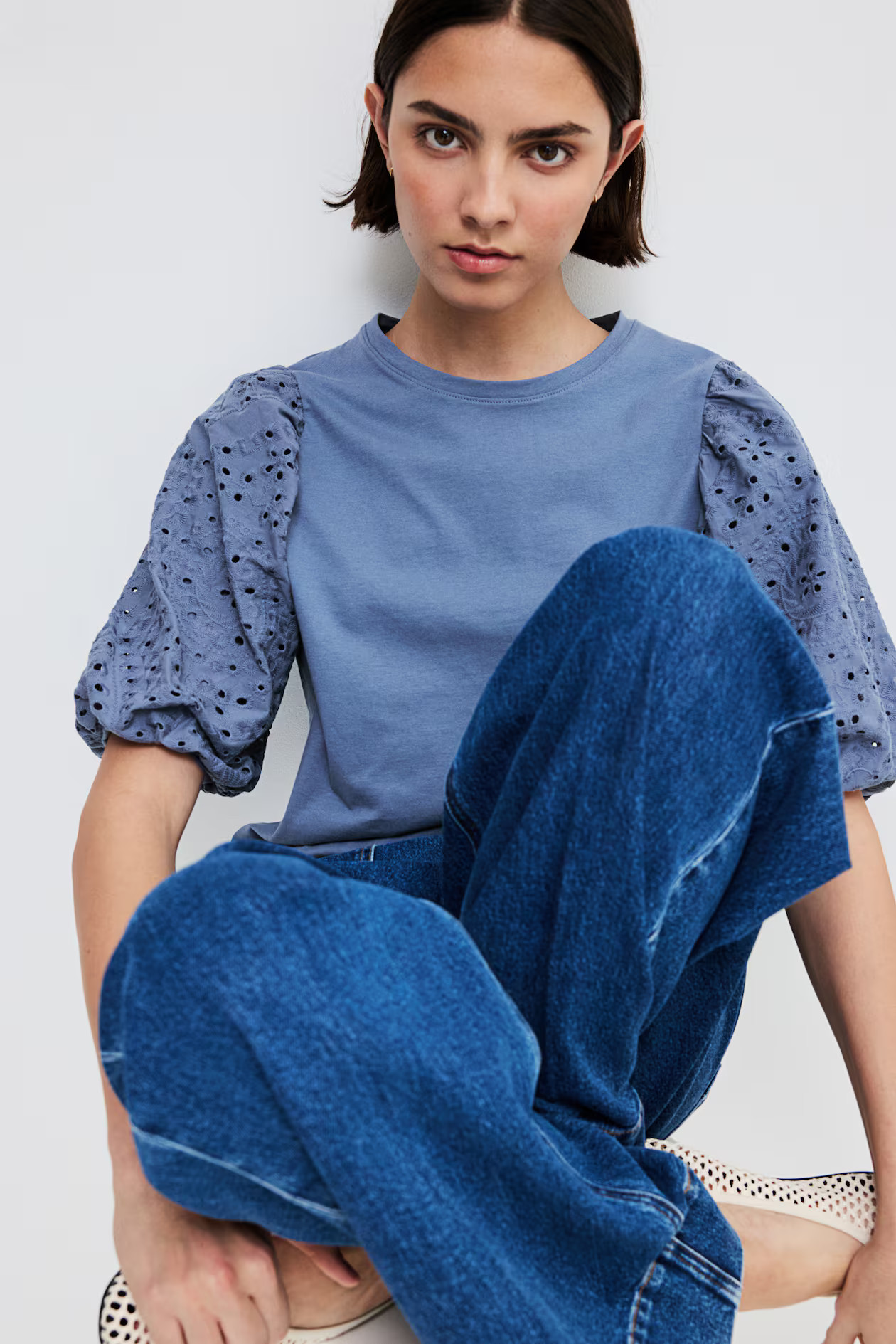 Balloon-Sleeved Top | H&M (US + CA)