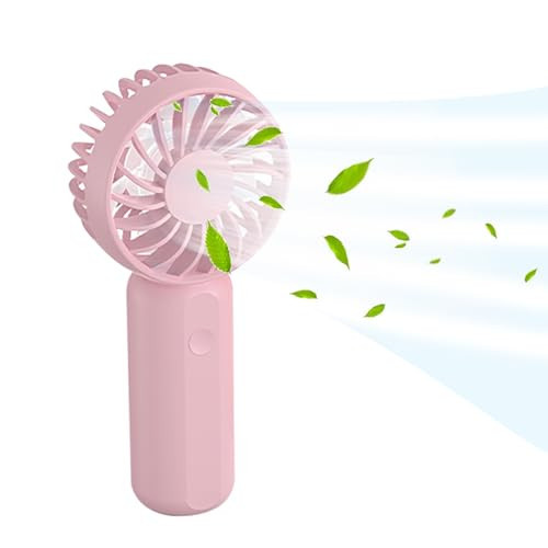AREYCVK Portable FanSmall Fan Handheld Fan3 Speeds Pocket Fan 2000mAh BatteryPersonal Fans 6-12 Working Hours Mini Fan USB RechargeableTravel fanforKids Men Women HomeofficeTravelOutdoor (Pink) | Amazon (US)