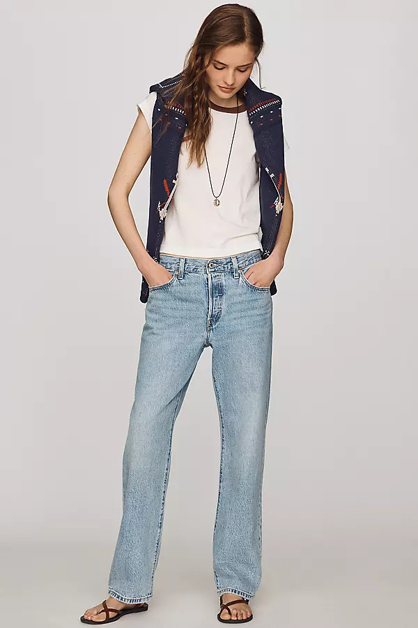 501 90s High-Rise Straight-Leg Jeans | Anthropologie (US)
