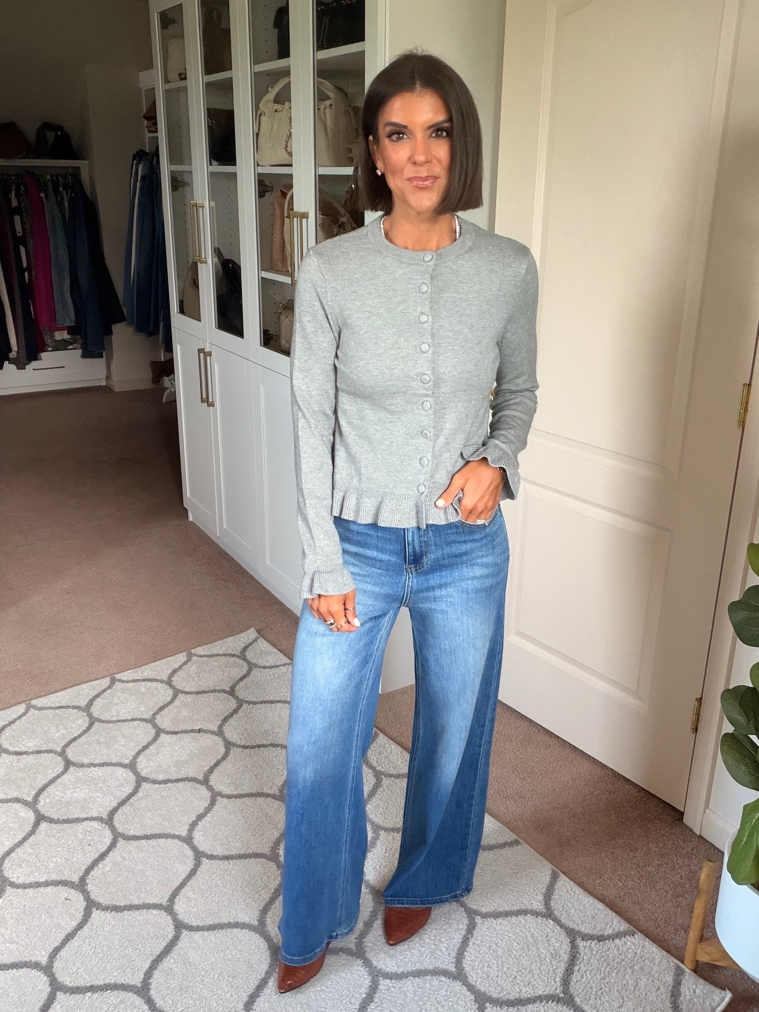 Size small in sweater, size 24 In jeans

#LTKootd #LTKdayinmylife #LTKgrwm