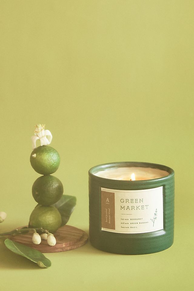 Hive & Wick Market Ceramic Candle | Anthropologie (US)