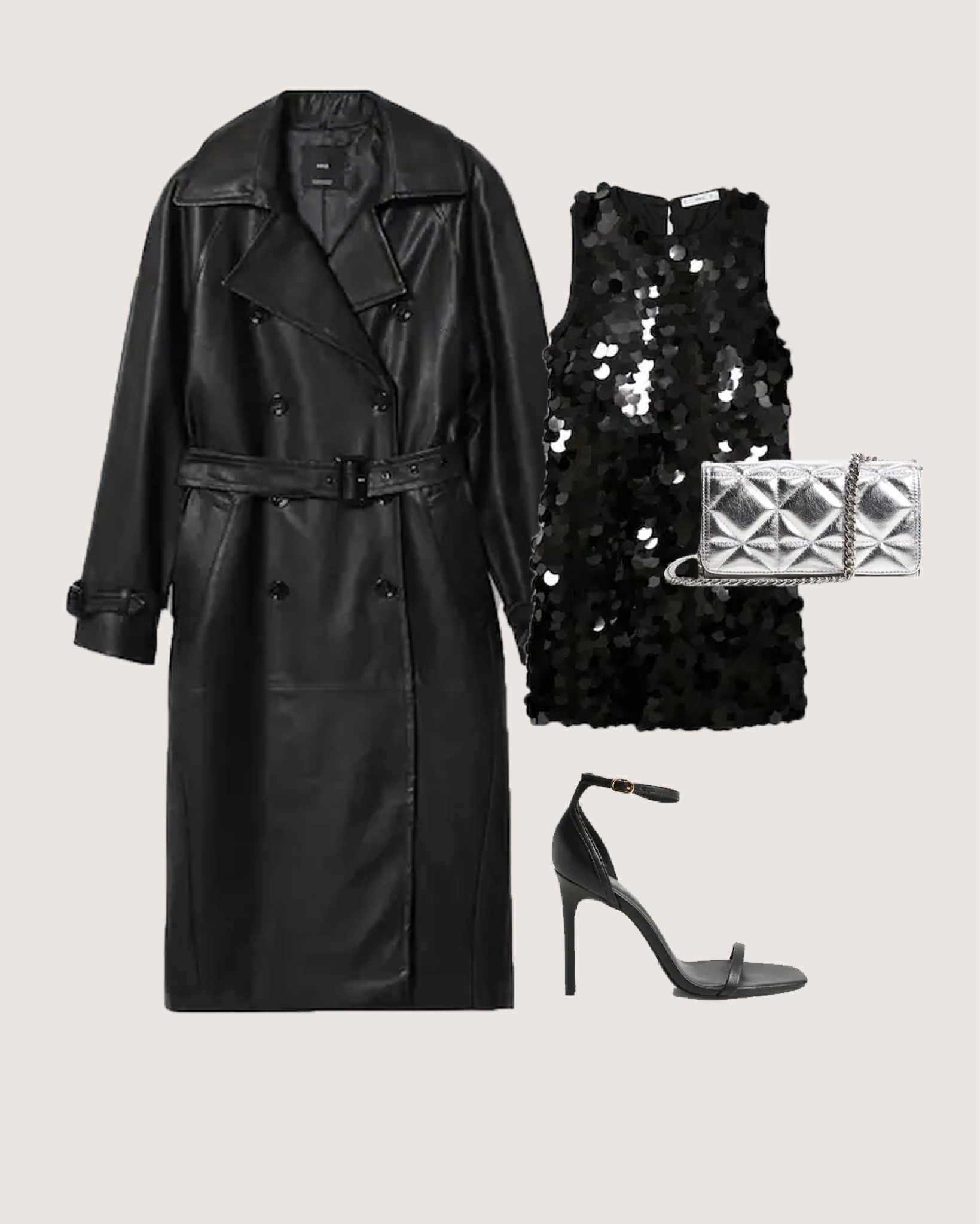 Cool black holiday outfit 🖤 

Black Christmas outfit, black new years outfit, New Year’s Eve outfit, black New Year’s Eve outfit, black leather coat, street style coat, black coat, cool festive outfit, black sequins dress, black sequin dress 

#LTKHoliday #LTKstyletip #LTKSeasonal