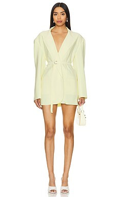 Norma Kamali X Revolve Oversized Jacket in Butter Yellow from Revolve.com | Revolve Clothing (Global)