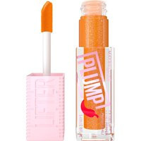 Maybelline Lifter Gloss Plumping Lip Gloss Lasting Hydration Formula With Hyaluronic Acid and Chilli Pepper (Various Shades) - Hot Honey | Look Fantastic (ROW)