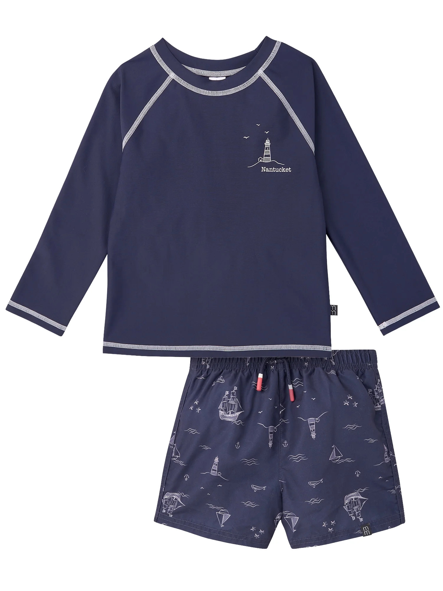 Modern Moments by Gerber Baby and Toddler Boy Long- Sleeve Rash Guard and Trunk Set, 2-Piece, Siz... | Walmart (US)