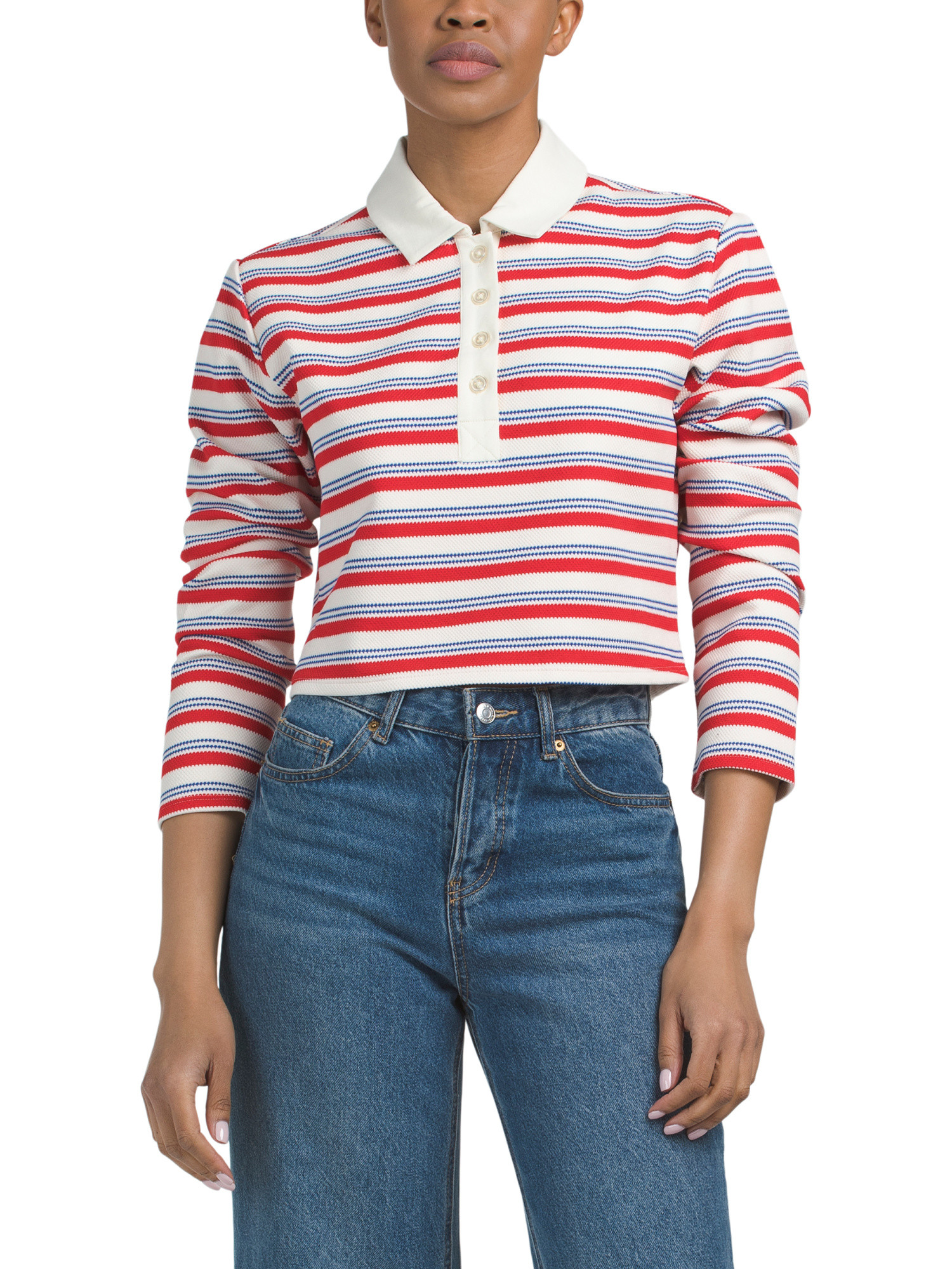 Rugby Stripe Knit Top | TJ Maxx