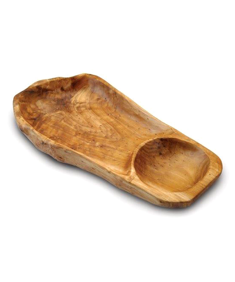 Enrico Serving Platters food-safe - Root Wood Chip & Dip Platter | Zulily
