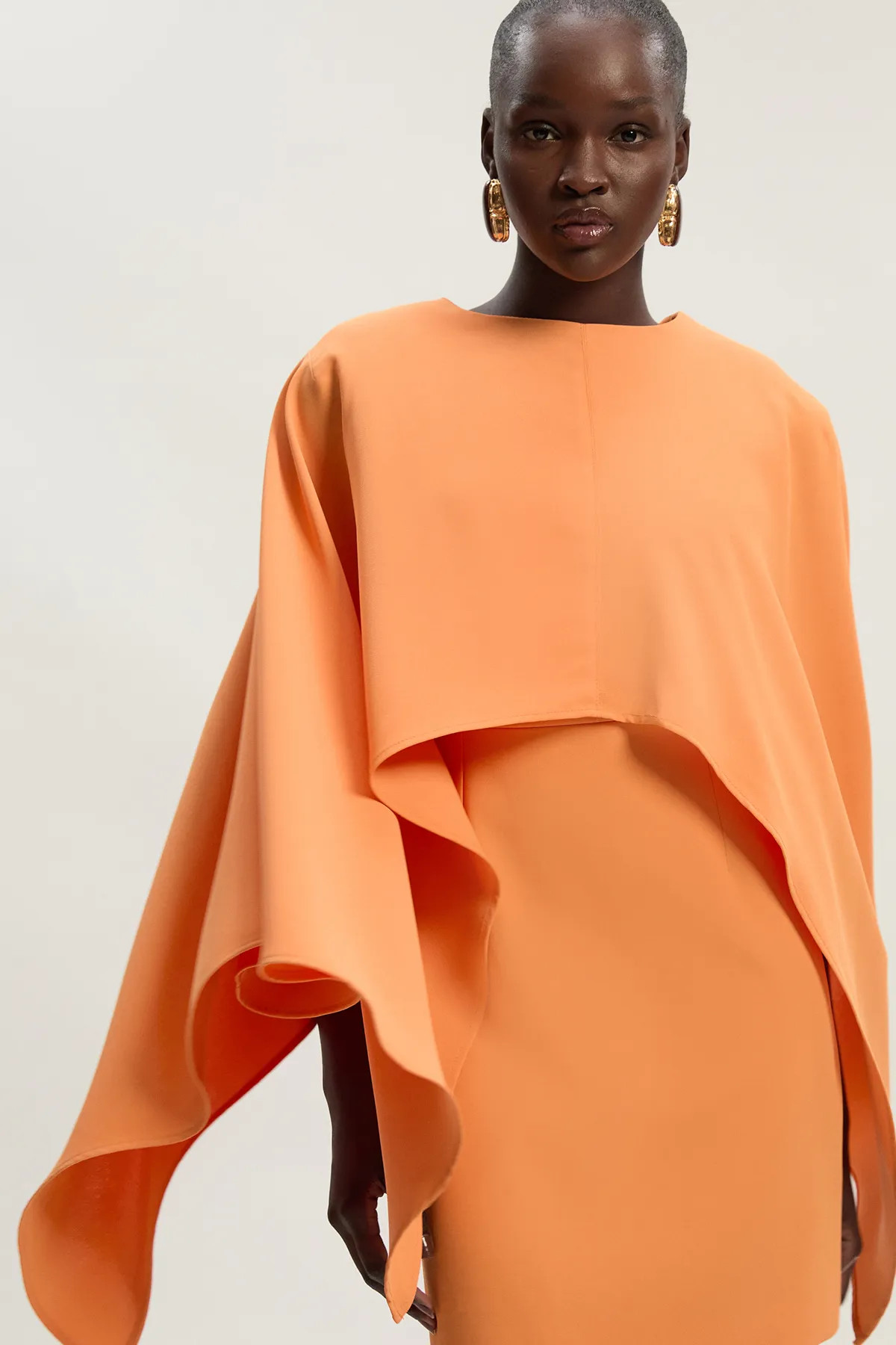 Mango KarenMillen Soft Tailored Cape Detail Mini Dress | Oasis | Oasis UK & IE