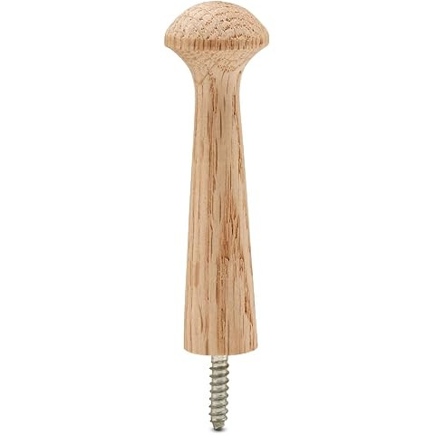 3-Inch Oak Premium Screw-On Hardwood Shaker Pegs with Hangerbolt Perfect for Hanging Arts Crafts ... | Amazon (US)