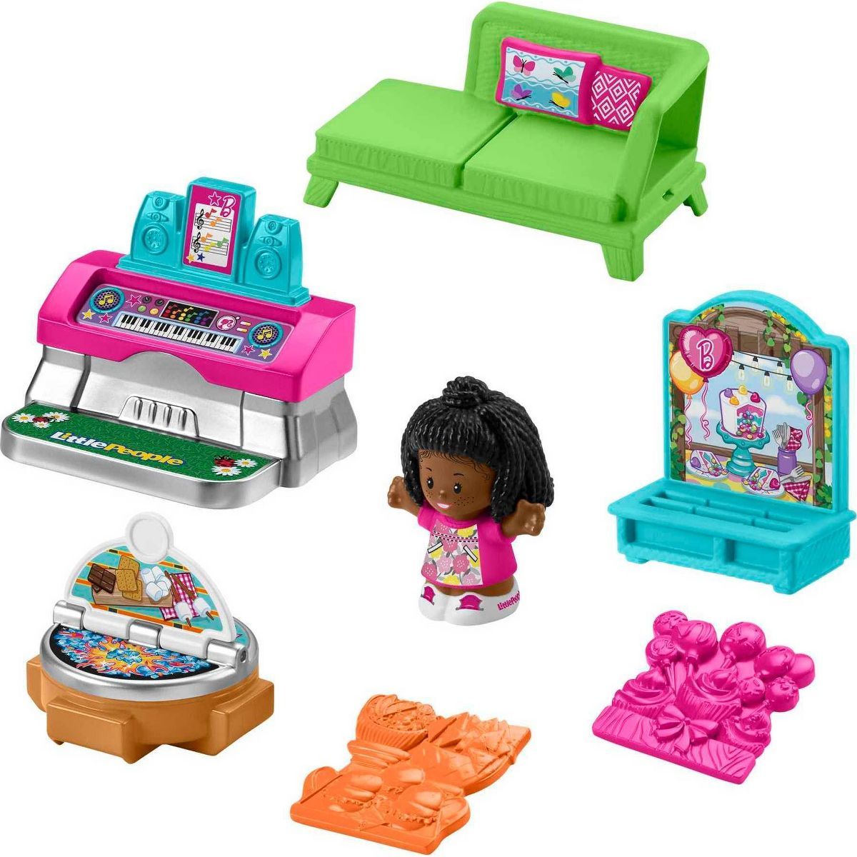 Fisher-Price Little People Barbie Musical Patio Party Playset | Target