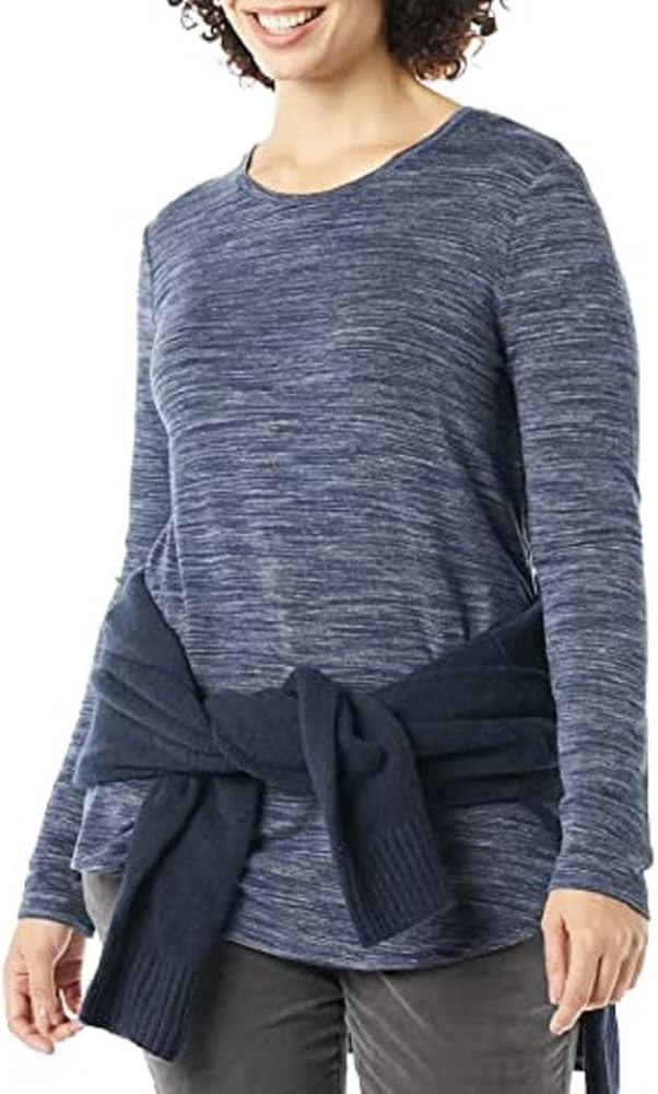 Amazon Essentials Women's Supersoft Terry Standard-Fit Long-Sleeve Shirttail Hem Shirt (Previousl... | Amazon (US)