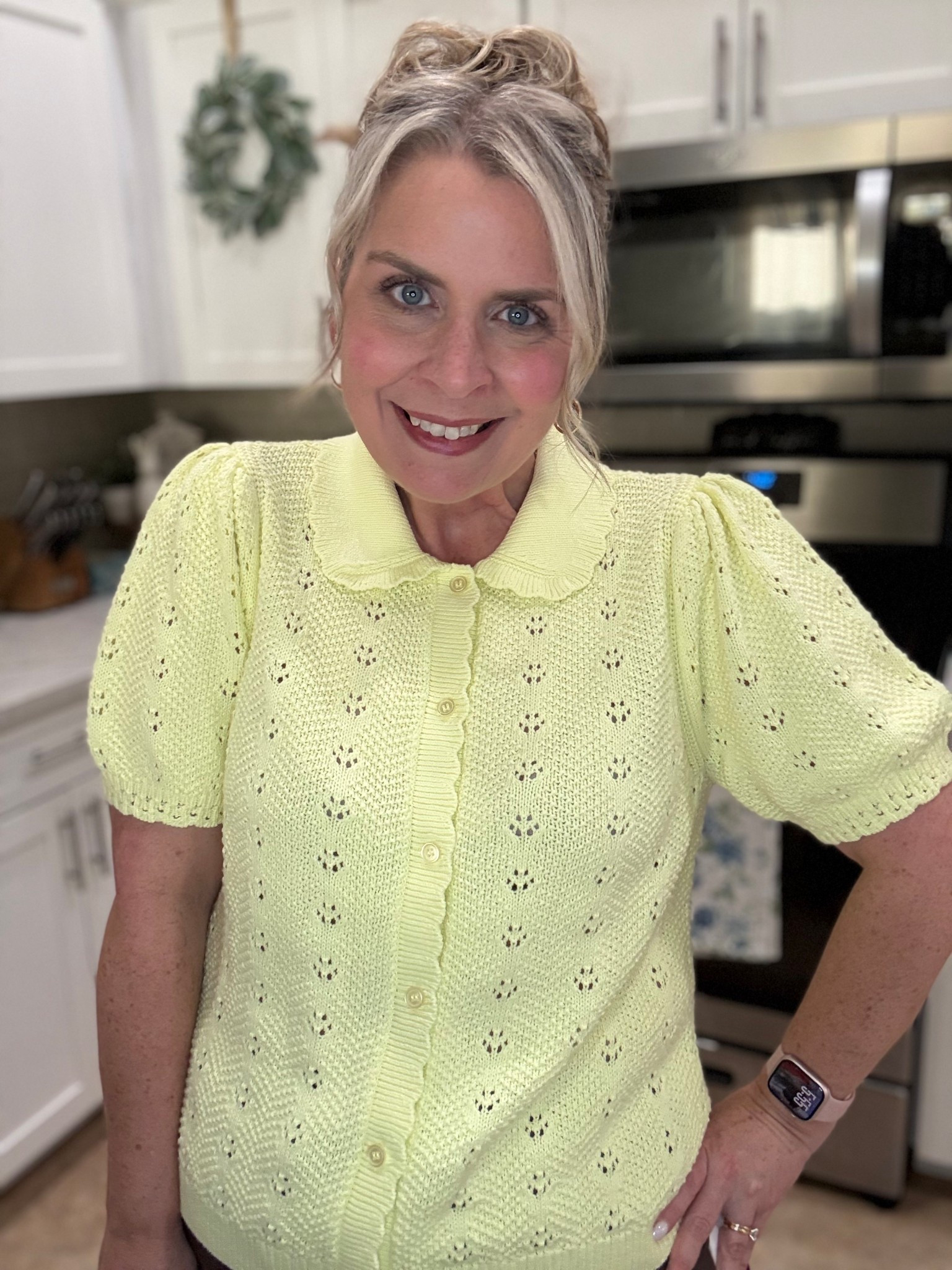 This is the cutest yellow sweater from @walmart! It definitely is very cheerful, and makes me think of spring! It also comes in white. Grab it while you can! ☀️

#LTKMidsize #LTKstorytime #LTKSeasonal