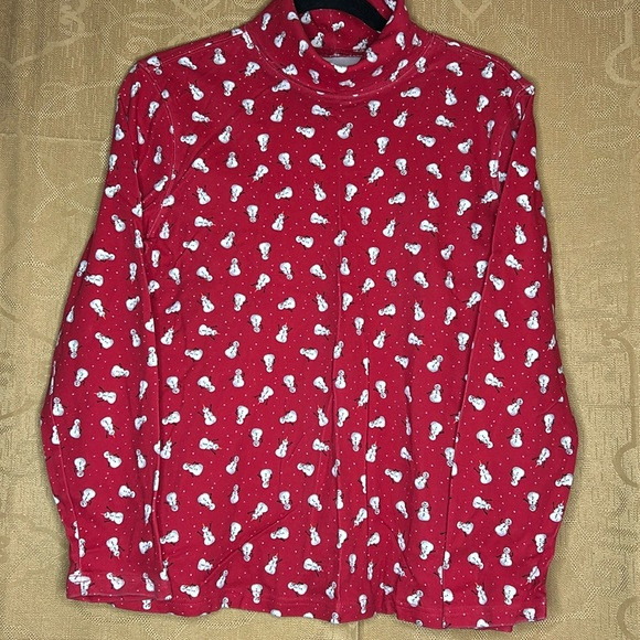NWOT Holiday‎ Editions Women's Snowman Pattern Long Sleeve Turtleneck Size Large | Poshmark
