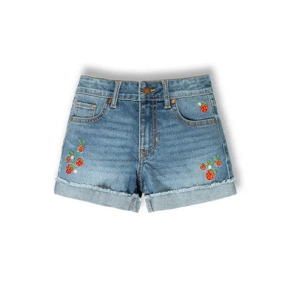 Wonder Nation Girls Fashion Denim Shorts, Size 5-18 | Walmart (US)