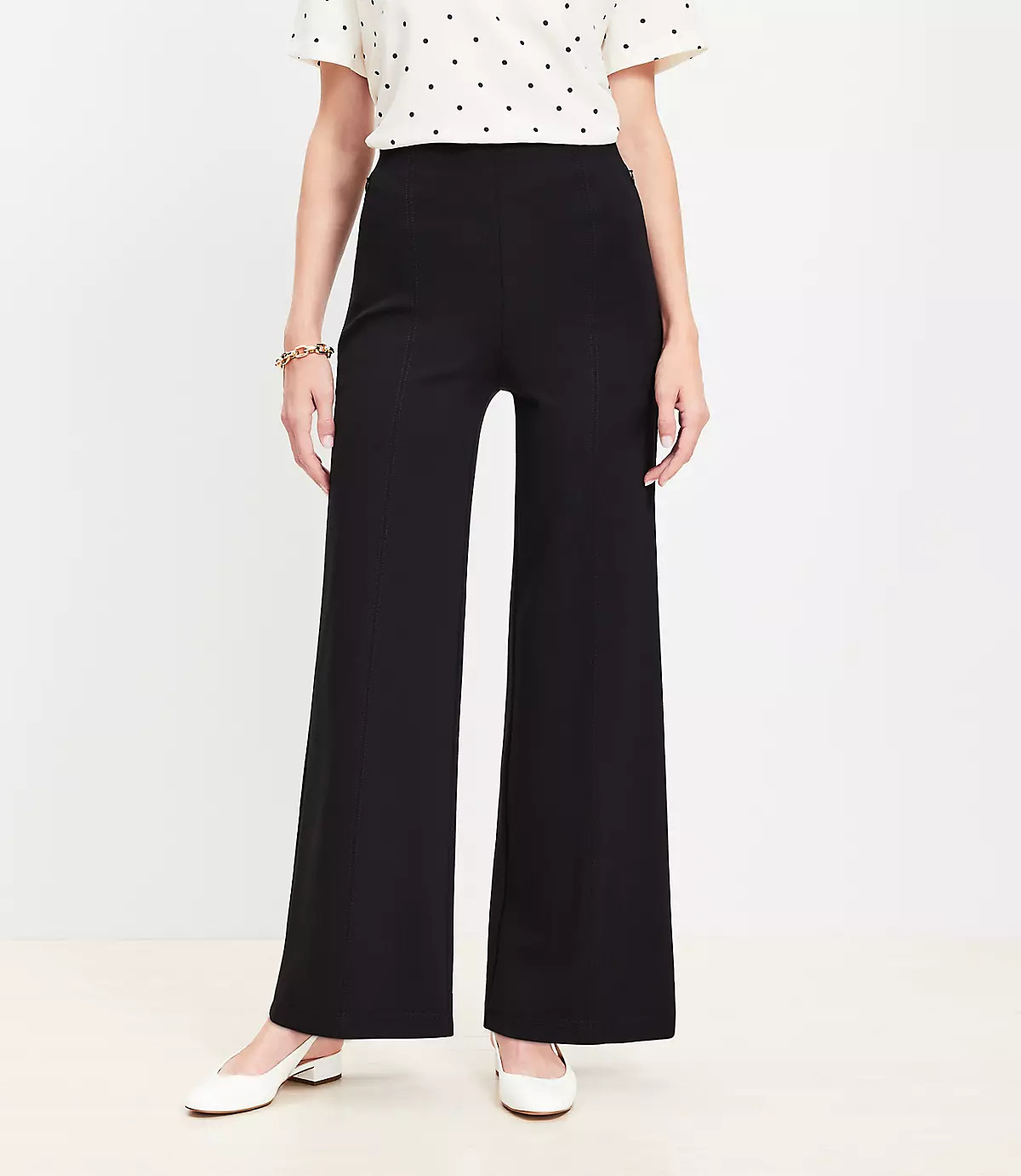 Ponte Wide Leg Pants | LOFT