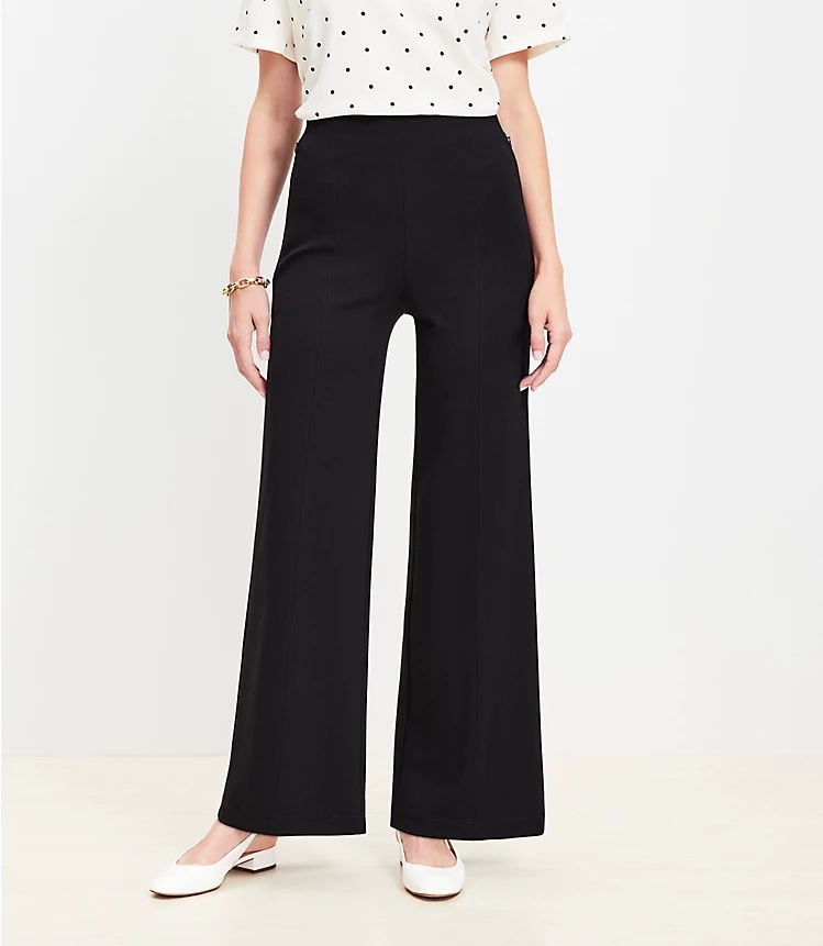 Ponte Wide Leg Pants | LOFT