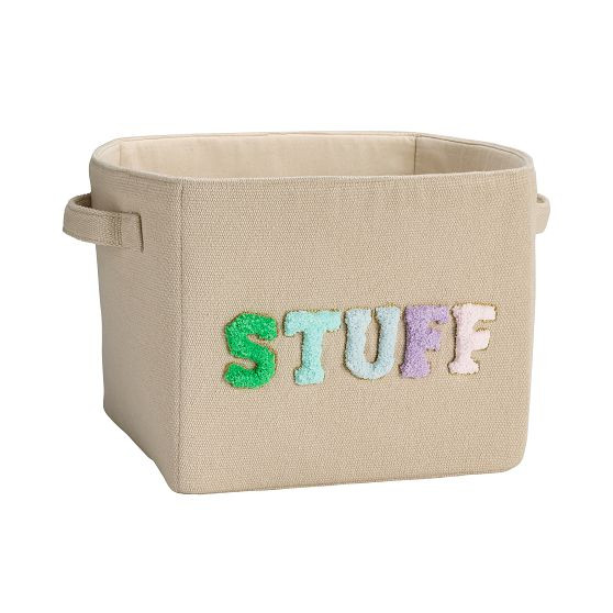 Stoney Clover Lane Canvas Utility Bin (12"x10") | Pottery Barn Teen