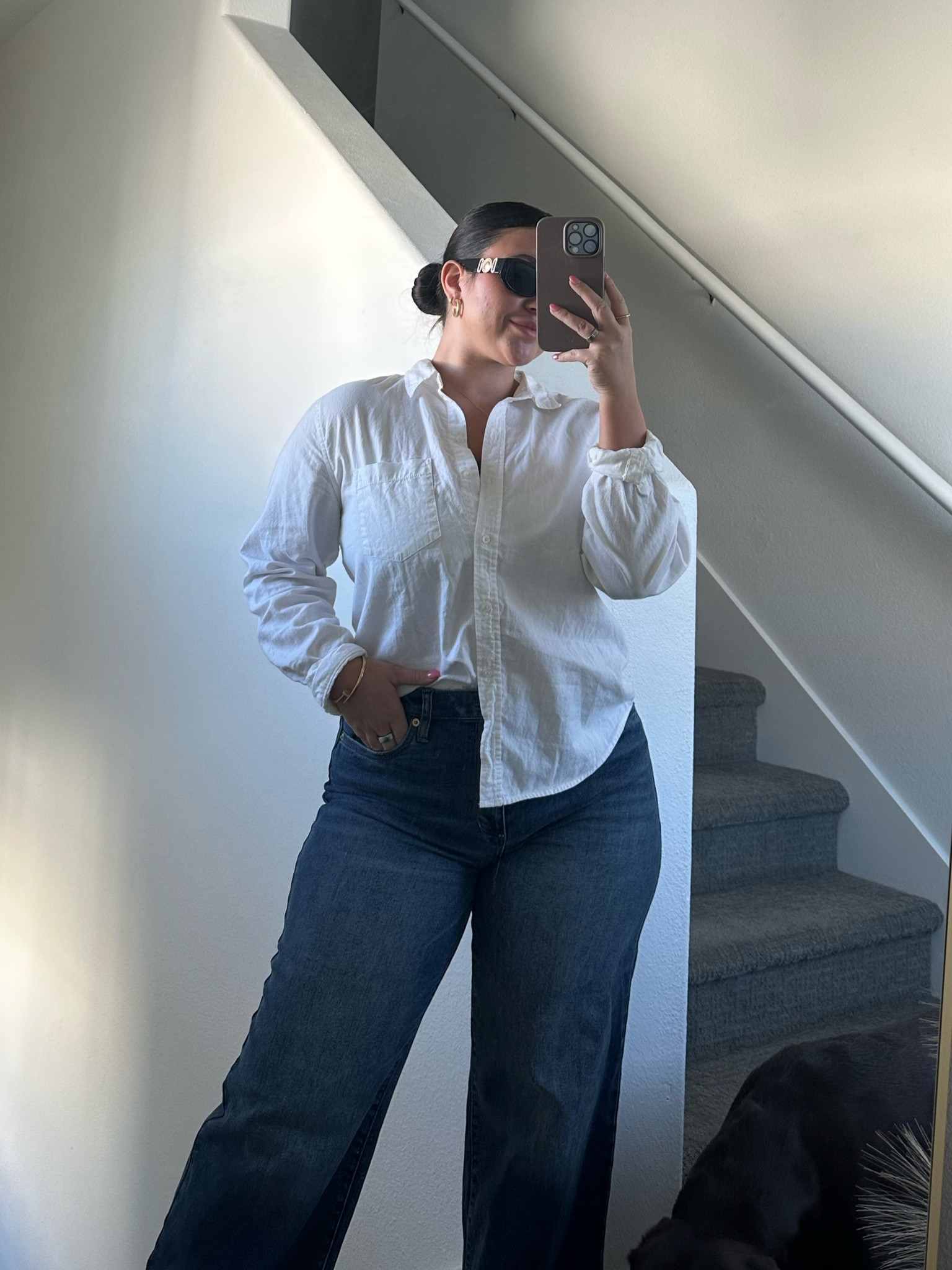 Obsessed with Nordstrom jeans right now 

Size: 28 jeans
Size: M top

#LTKStyleTip #LTKMidsize