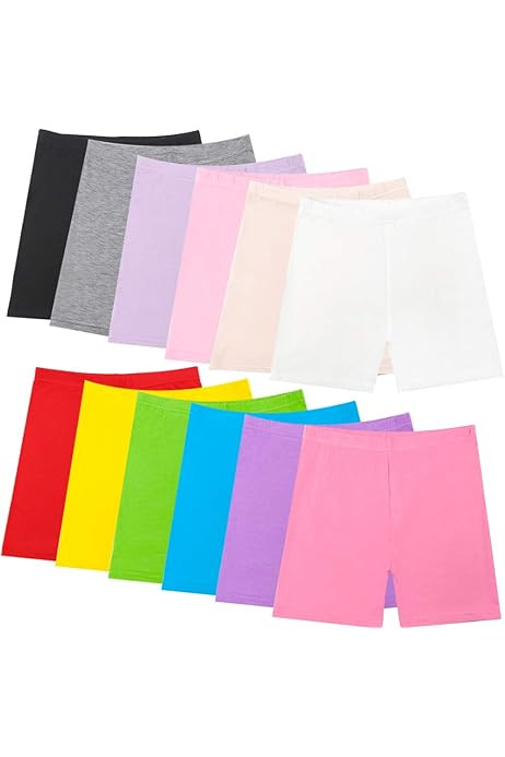 Resinta 8 Pack Black Dance Shorts Girls Bike Short Breathable and Safety 8 Color | Amazon (US)