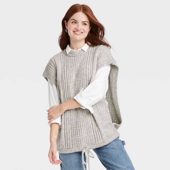 Women's Knit Vest - Universal Thread™ Gray One Size | Target