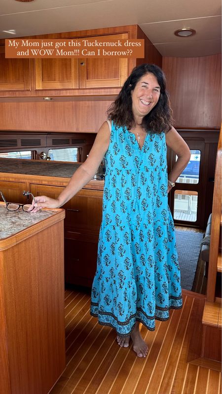 My Mom’s new dress! She’s wearing a size medium, and dress is not see-thru! She approves of this block print dress 🥰

#LTKOver40 #LTKTravel #LTKSeasonal