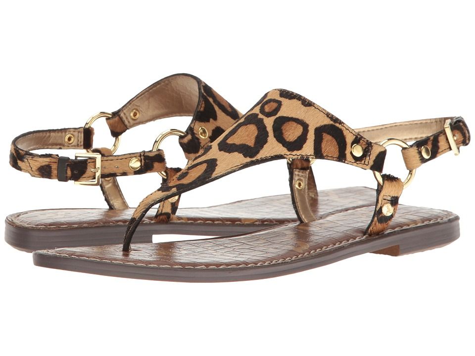 Sam Edelman - Greta (New Nude Leopard) Women's Sandals | Zappos