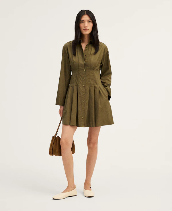Seamed Mini Shirtdress | Madewell