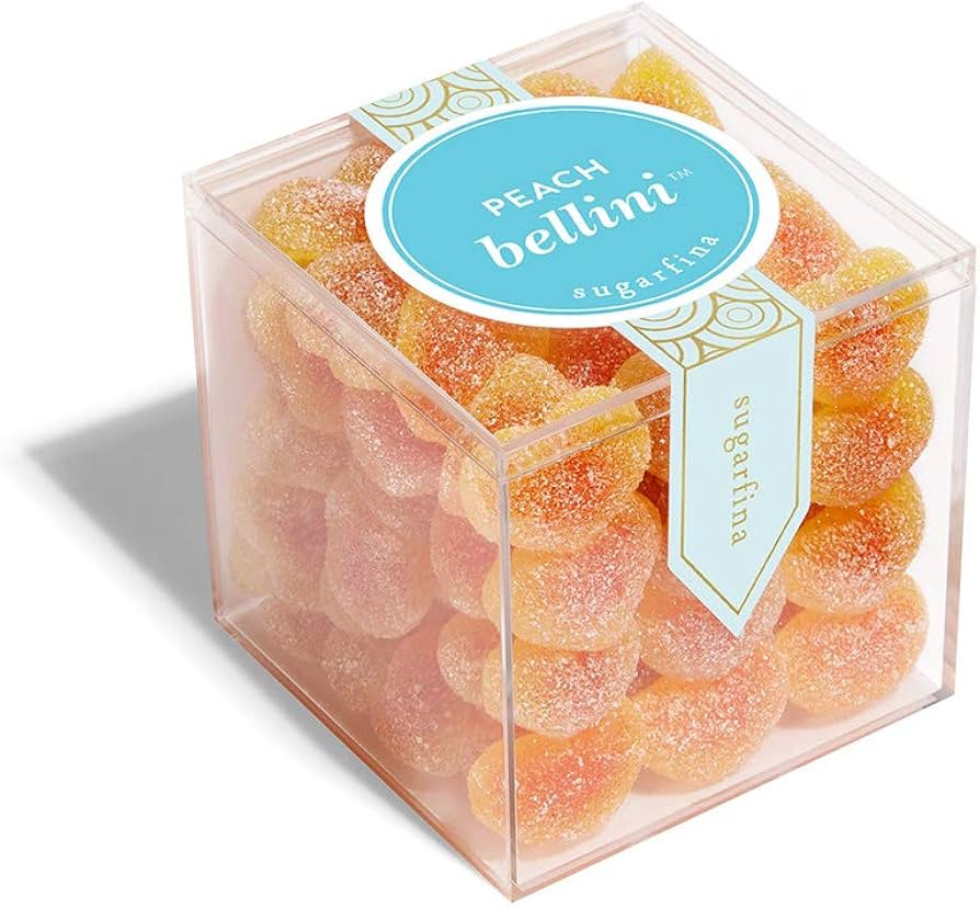 Sugarfina Peach Bellini Large Candy Cube Gummies, 10.9oz, 1 Count | Amazon (US)