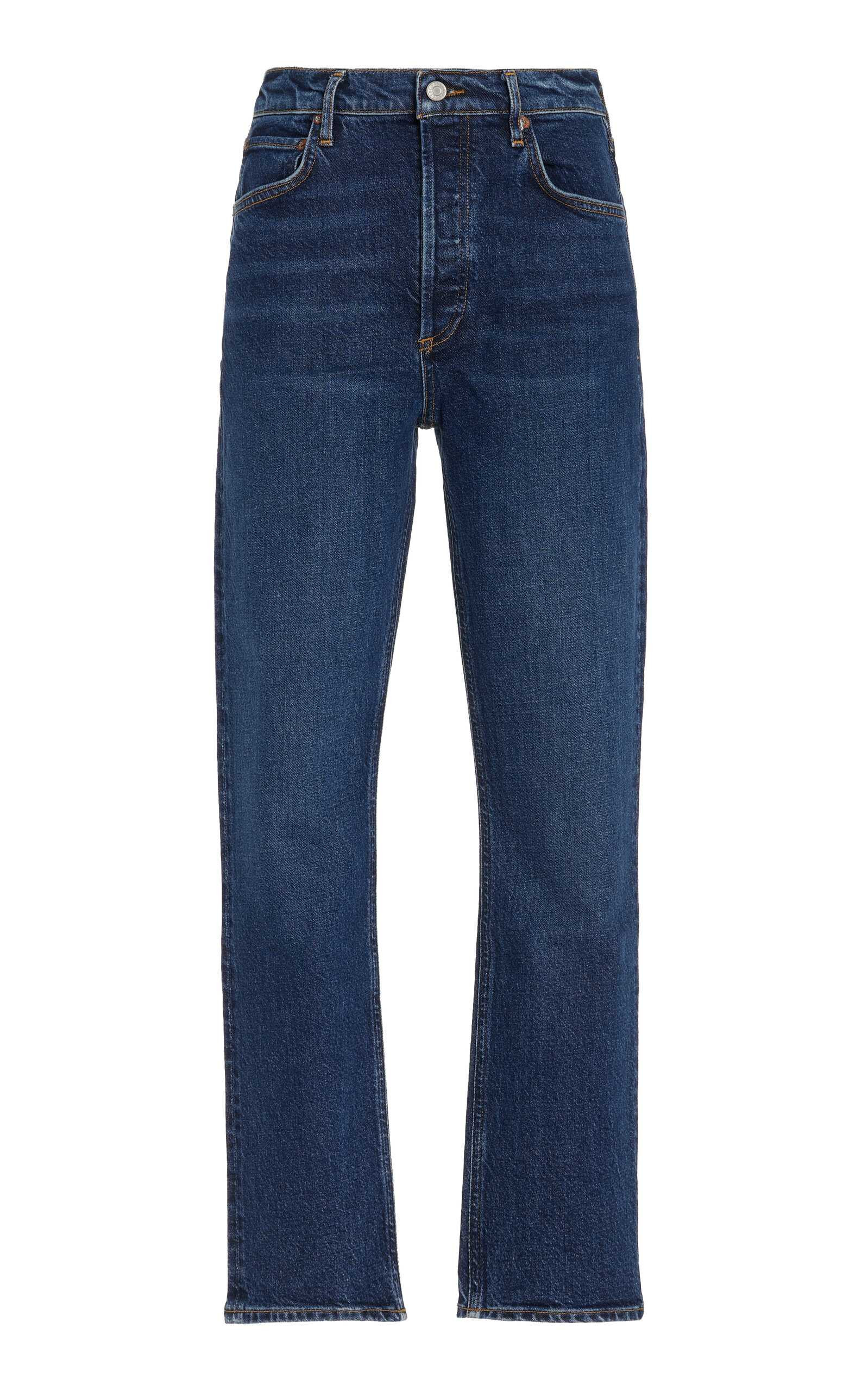 Riley Stretch High-Rise Cropped Straight-Leg Jeans | Moda Operandi (Global)