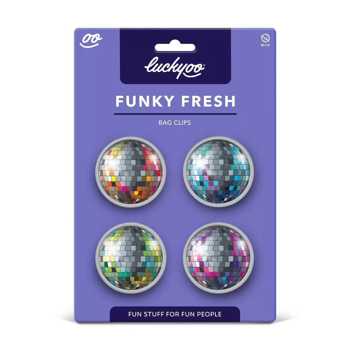 Fred & Friends 4pk Luckyoo Funky Fresh Bag Clips | Target