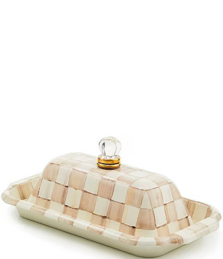 MacKenzie-Childs Check® Enamel Butter Box | Dillard's | Dillard's