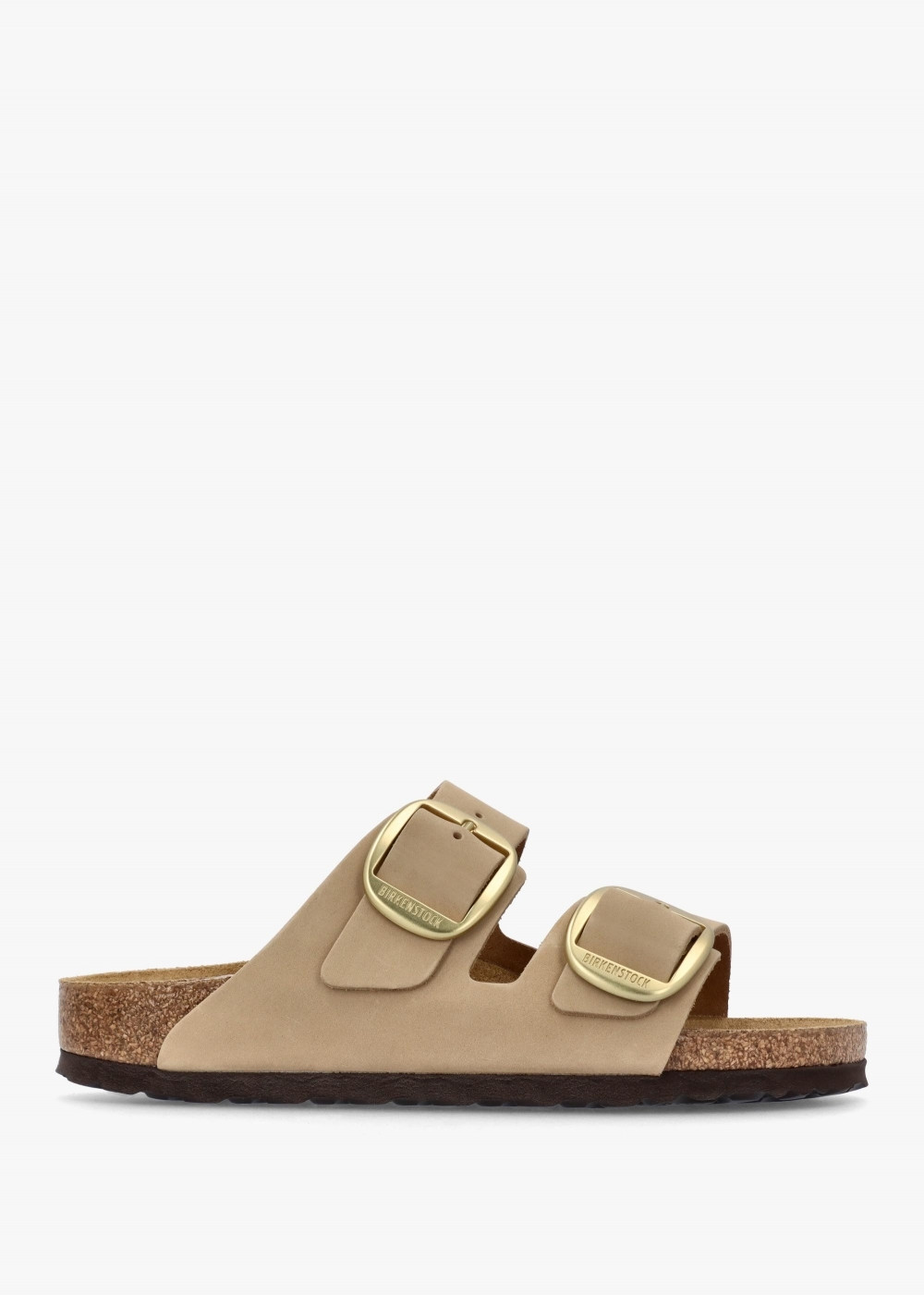 Arizona Big Buckle Sandcastle Nubuck Leather Two Bar Mules | Daniel Footwear (UK)