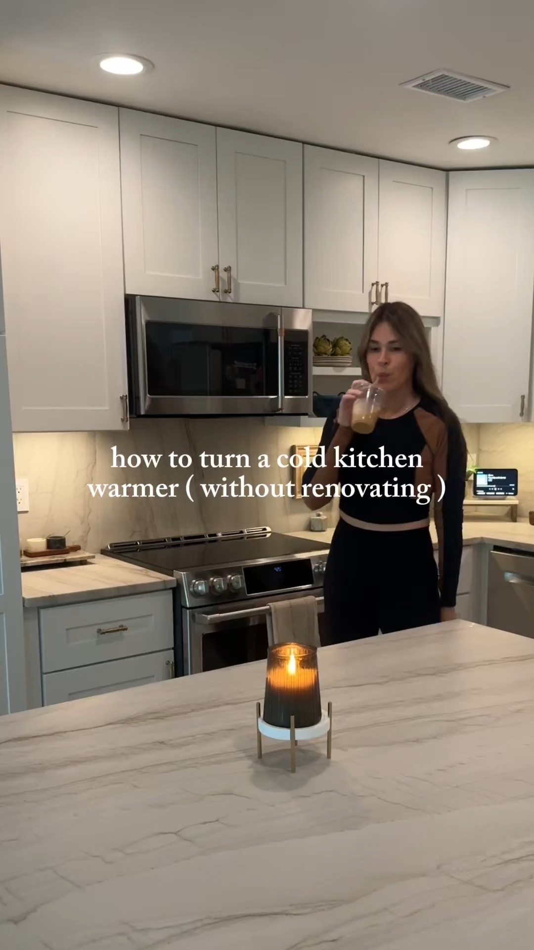 How to turn a cold kitchen warmer…without renovating. If your kitchen feels sterile, flat, or just a little too modern… you don’t need a full remodel. You need warmth, texture, and intentional layering.

You can try these additions:

• warm wood accents
• earthy neutral decor
• greenery
• organic textures like linen + stone
• neutral kitchen runners




#LTKHome #LTKSeasonal #LTKdayinmylife