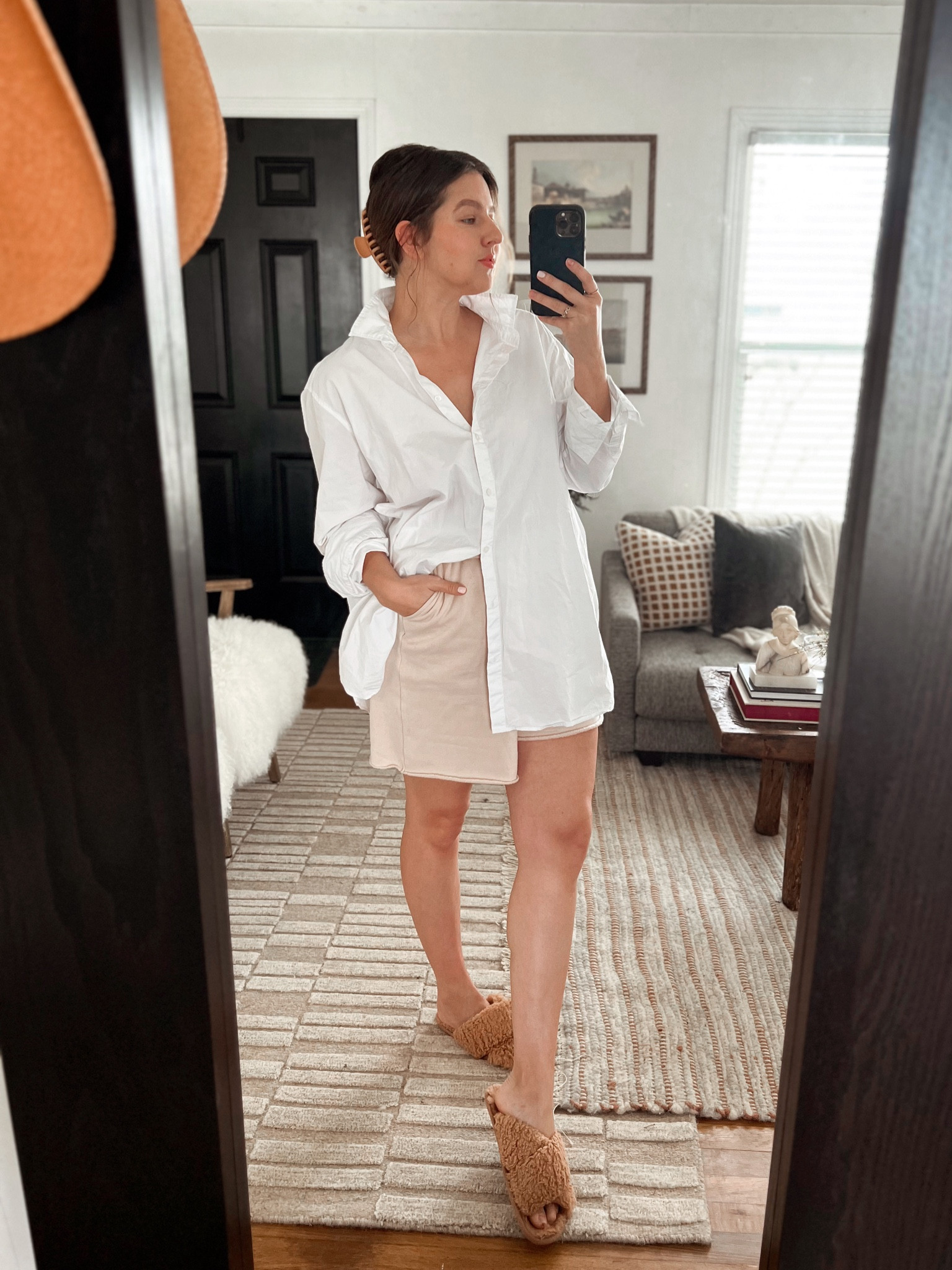 Whenever I’m thrifting I never hesitate when I find oversized white button down shirts. They’re comfortable, versatile, classic and chic. This entire outfit was thrifted (sans hair clip) but I’ve linked similar picks to recreate the look! 

#LTKFind #LTKSeasonal #LTKstyletip
