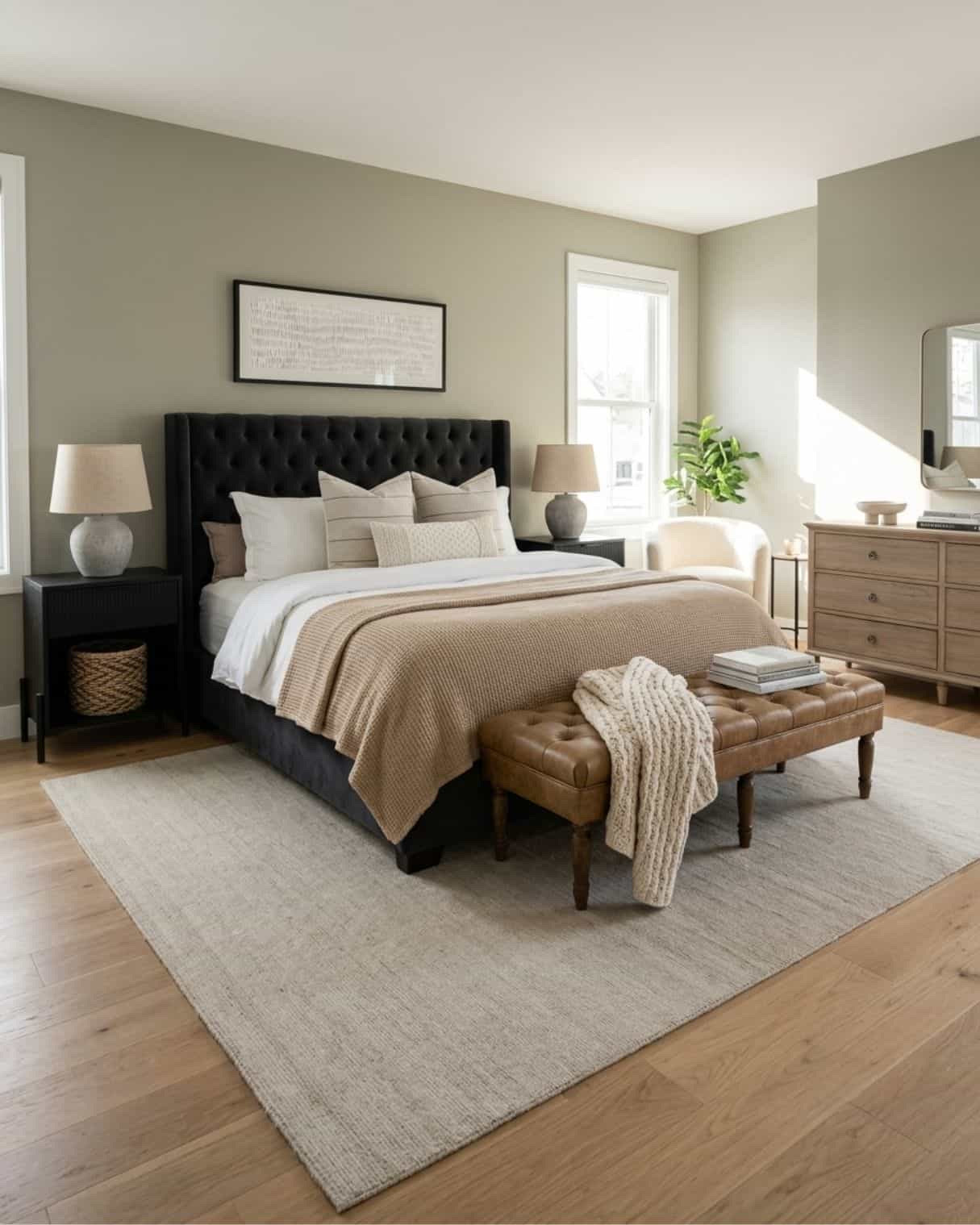 Modern Transitional Neutral Bedroom

*Note: This is a digital room mockup showcasing product styling ideas from my room design mood board.

#LTKHome