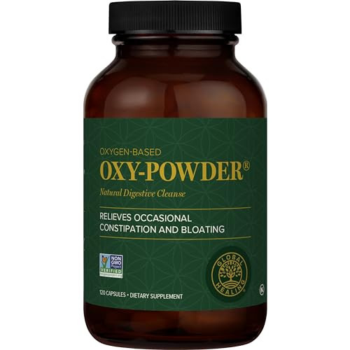 Global Healing Center Oxy-Powder Oxygen Based Safe and Natural Colon Cleanser and Relief from Occasional Constipation (120 Capsules)(Packaging may vary) | Amazon (US)