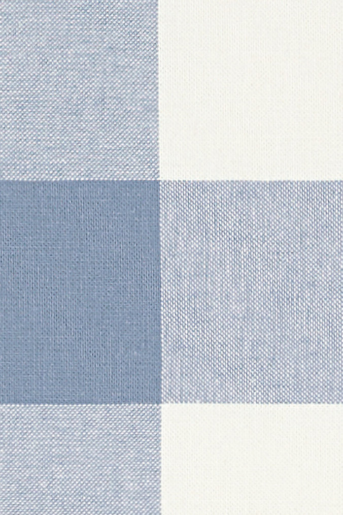 Buffalo Check Cornflower Fabric by the Yard | Ballard Designs, Inc.