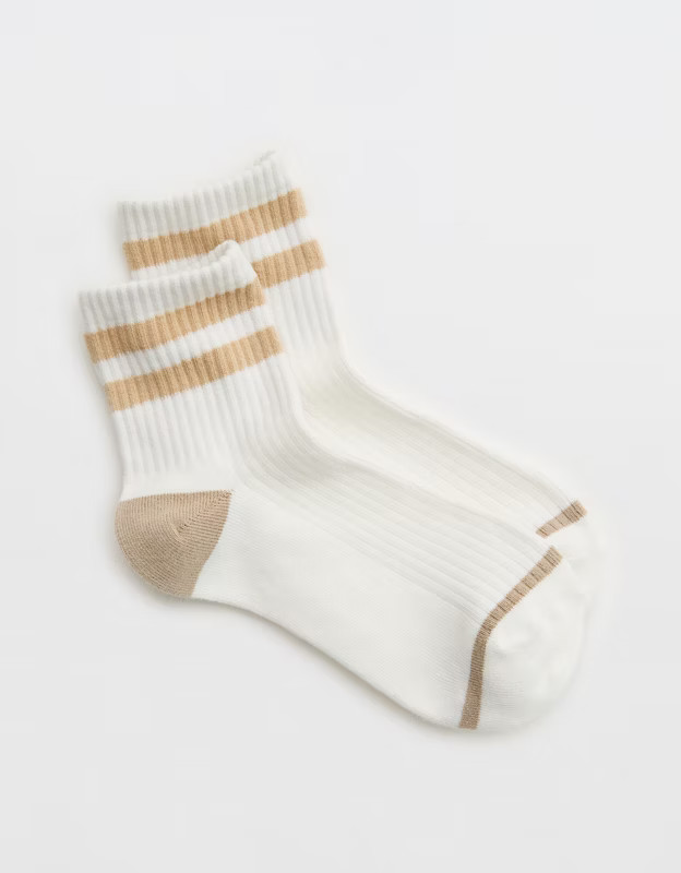 Aerie Striped Quarter Socks | Aerie