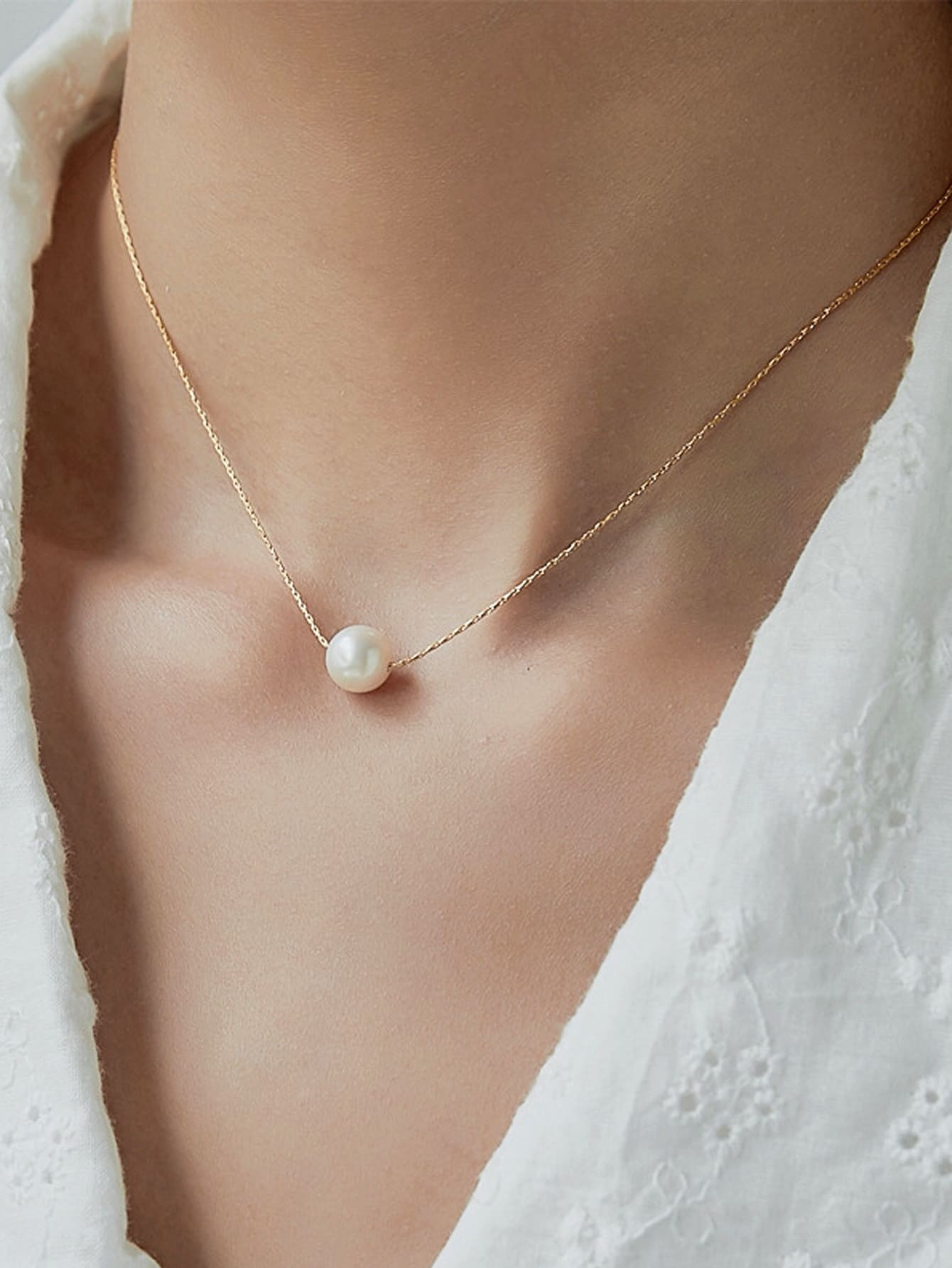 Faux Pearl Decor Necklace
   
      SKU: sj2204277793957587
          
          (100+ Reviews)
 ... | SHEIN