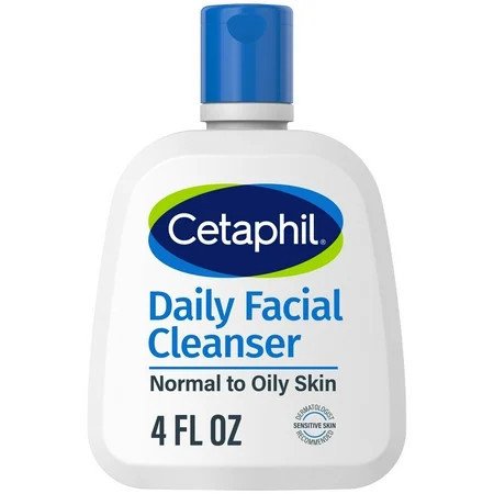 Cetaphil Daily Facial Cleanser for Sensitive Combination to Oily Skin Cleanser 4 oz | Walmart (US)