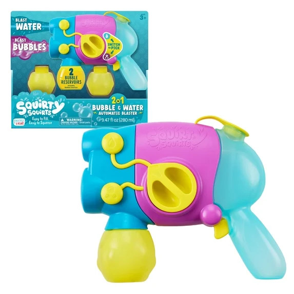 Chuckle & Roar 2-in-1 Bubble & Water Electric Blaster for Children Ages 3+, by Buffalo Games | Walmart (US)
