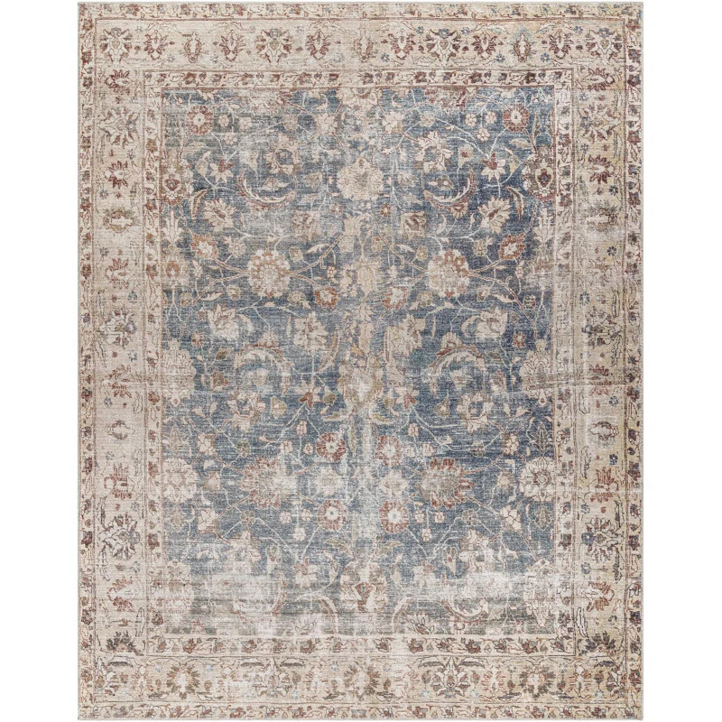 Becki Owens x Surya Marlene Vintage Blue/Tan Area Rug | Wayfair North America