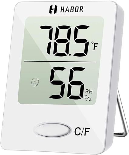 Habor Digital Hygrometer Indoor Thermometer, Humidity Gauge Indicator Room Thermometer, Accurate ... | Amazon (US)