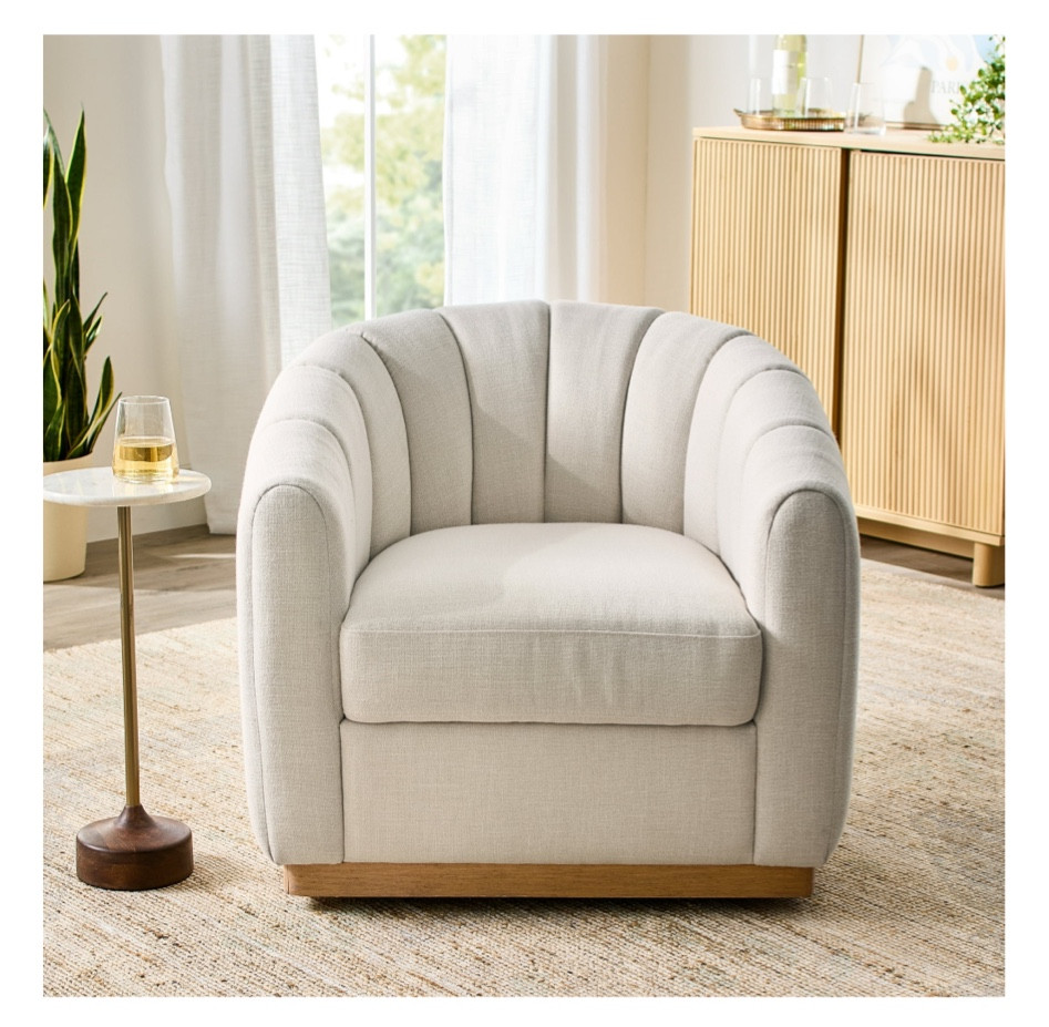 This cute swivel chair would look good in so many spaces.

#LTKhome